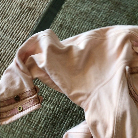 NEW! Rare Free People we the free peach denim trench coat - Picture 9 of 16